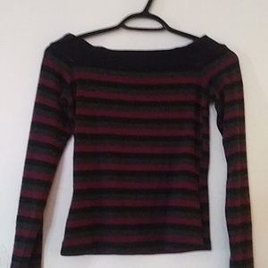 Off the shoulder long sleeve shirt